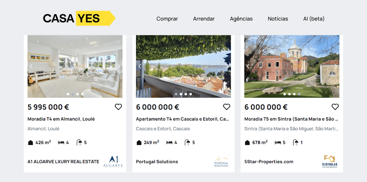 Casas de sonho para comprar com o Euromilhões